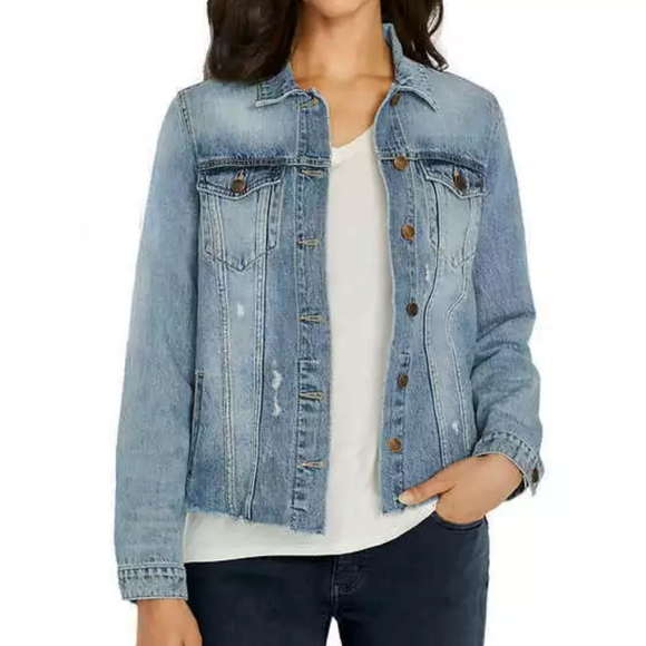 buffalo knit denim jacket